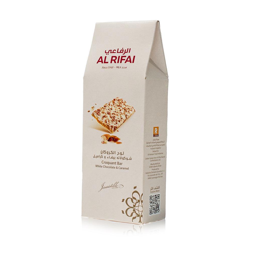 Caramel &amp; White Choco Croquant Bar 120 gm