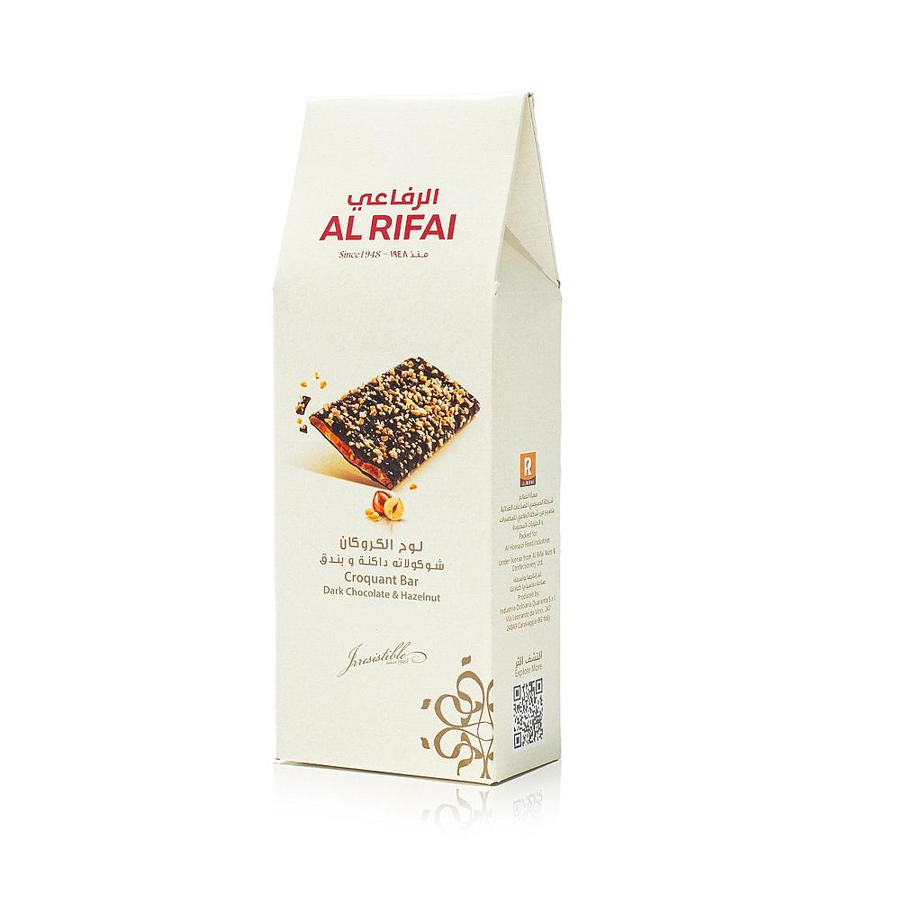Hazelnut &amp; Dark Choco Croquant Bar 120 gm